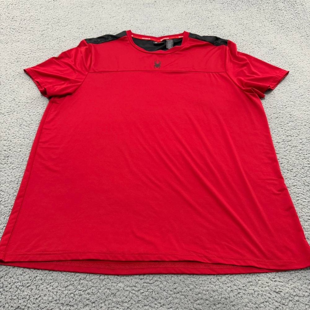 Spyder Active T-Shirt Mens XXL Red ProWeb Performance Camo Yoke